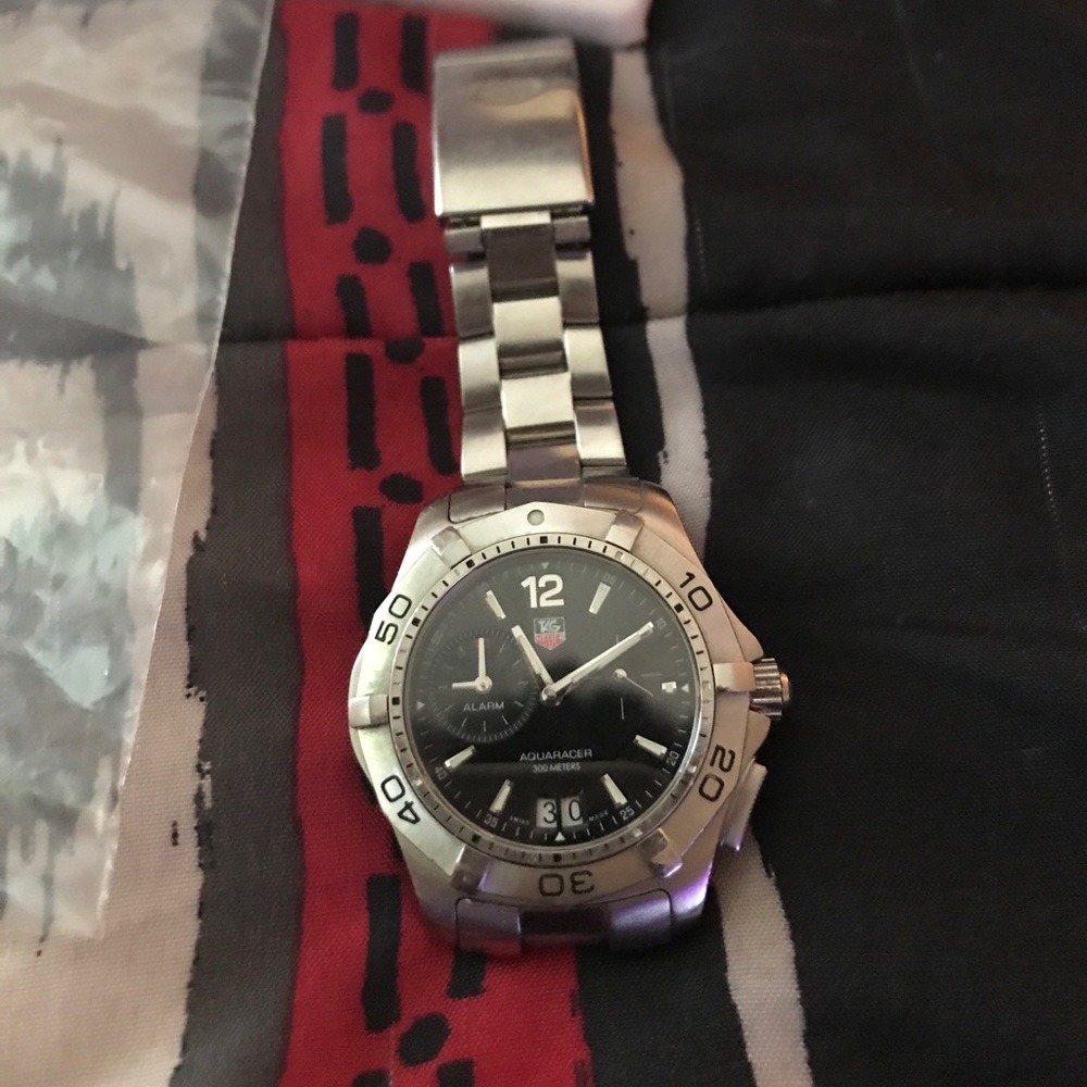 Tag Heuer sliver watch